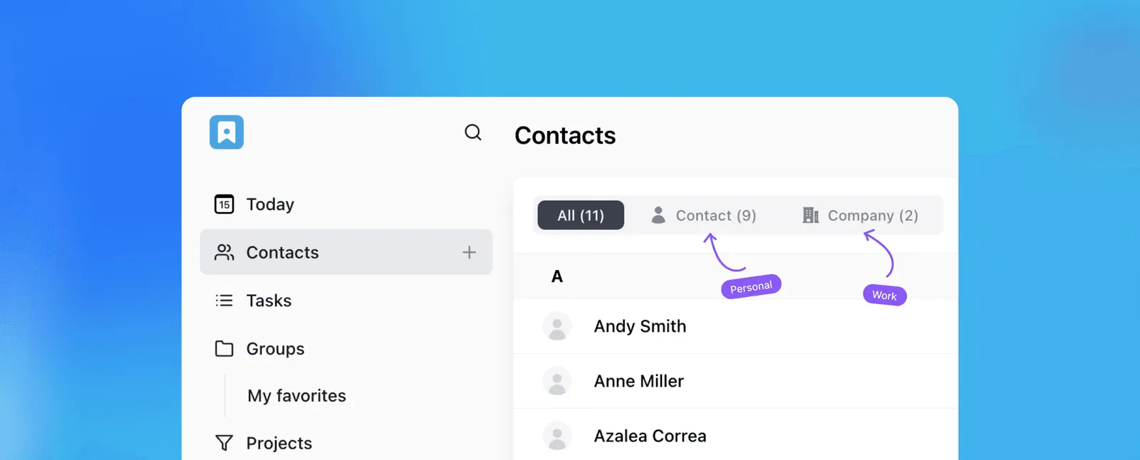 Lattney manage contacts