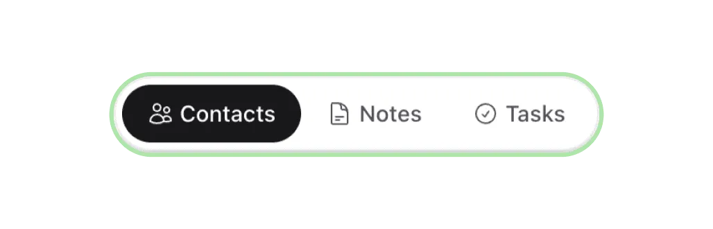 Adding a new note from the contact record