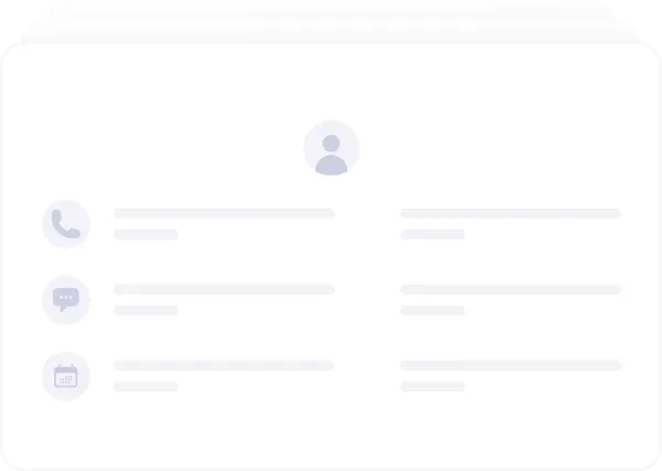 A contact record with activity and notes
