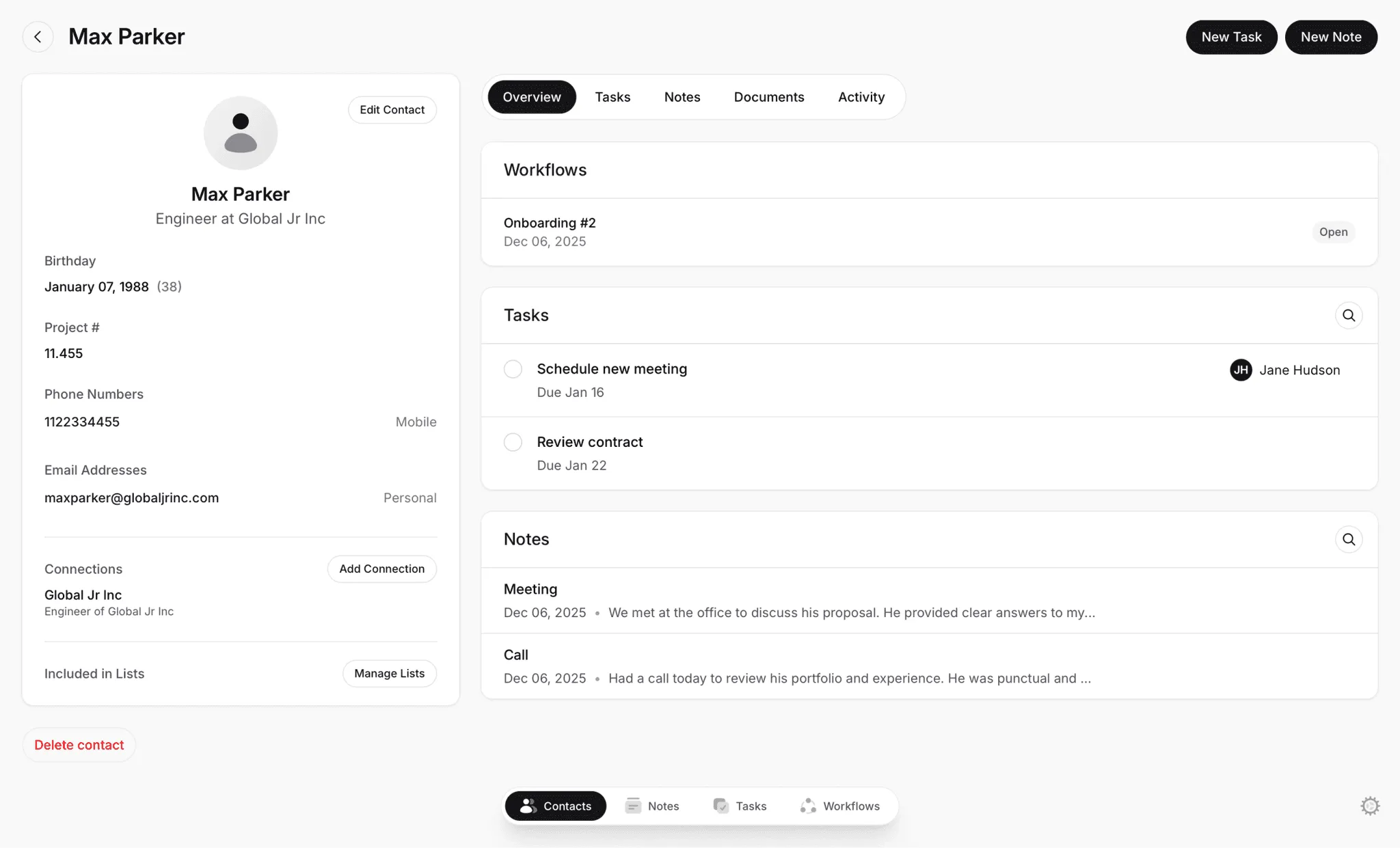 Lattney workflows and crm